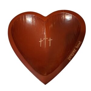 Heart-Shaped Prayer Bowl With Cards